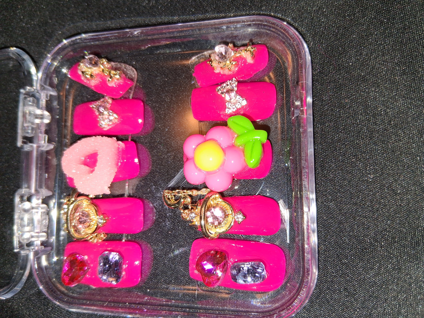 COCOMONEY NAILS CUSTOM ONE OF A KIND PIECES WITH NAIL BAG AND FREE GIFTS