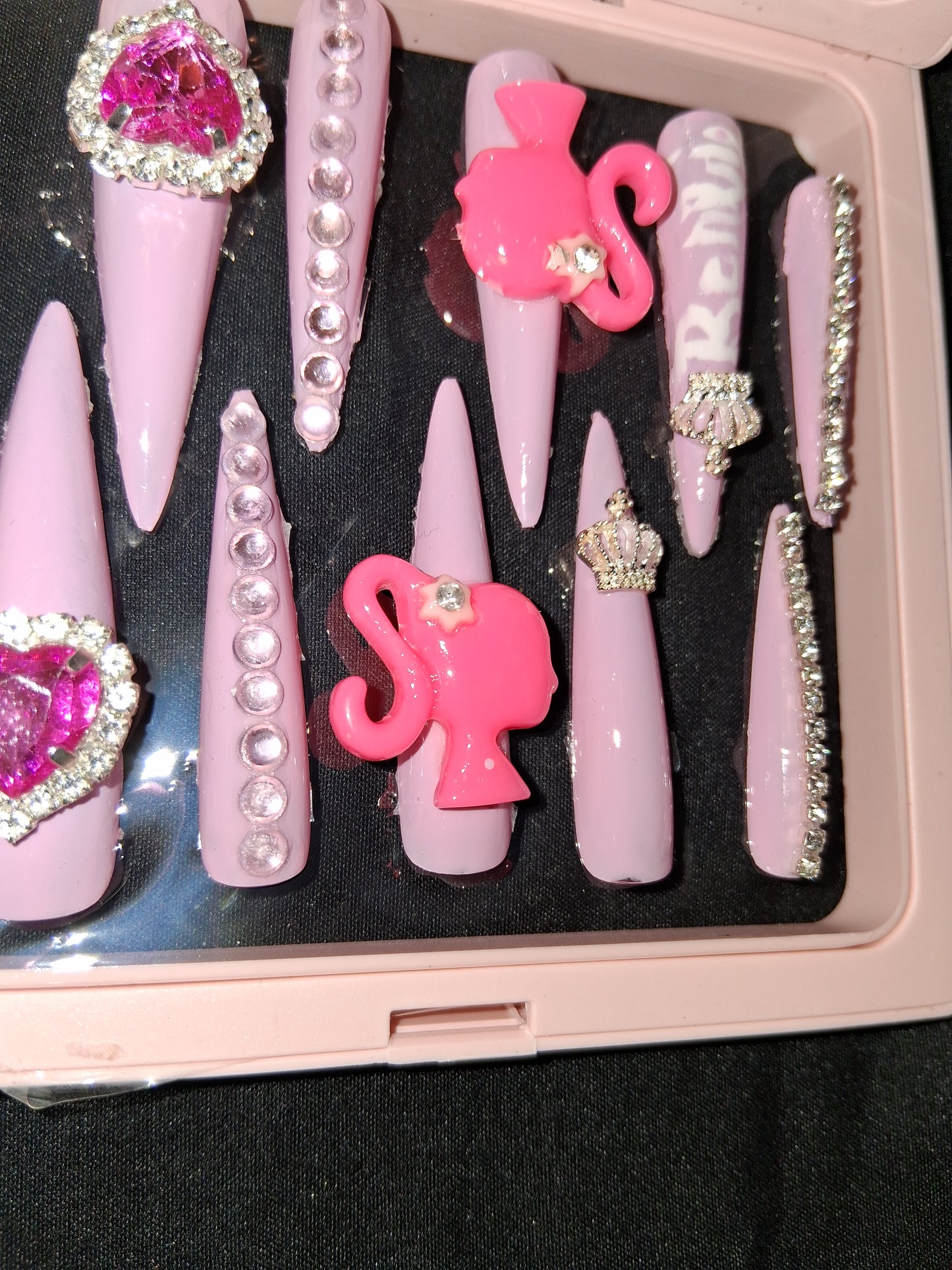 COCOMONEY NAILS CUSTOM 1 OF 1 GLUE ON PRESS ON COMES WITH FREE GIFTS #p51
