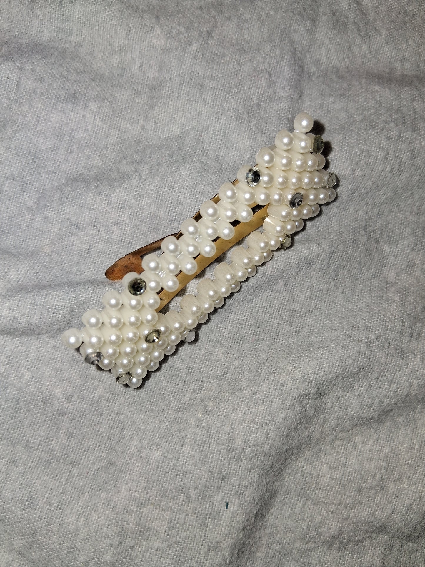 COCOMONEY HAIR CLIP 3INCH  with gemstones
