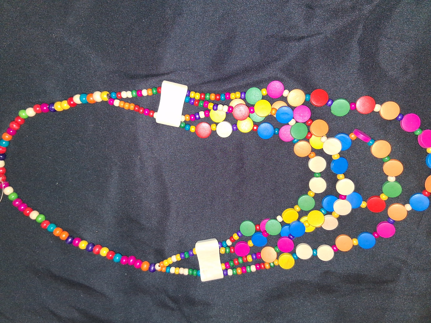 COCOMONEY NECKLACE WOOD 35IN