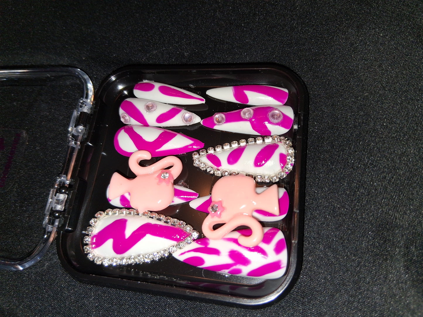 COCOMONEY NAILS CUSTOM ONE OF A KIND PIECES WITH NAIL BAG AND FREE GIFTS ACRYLIC