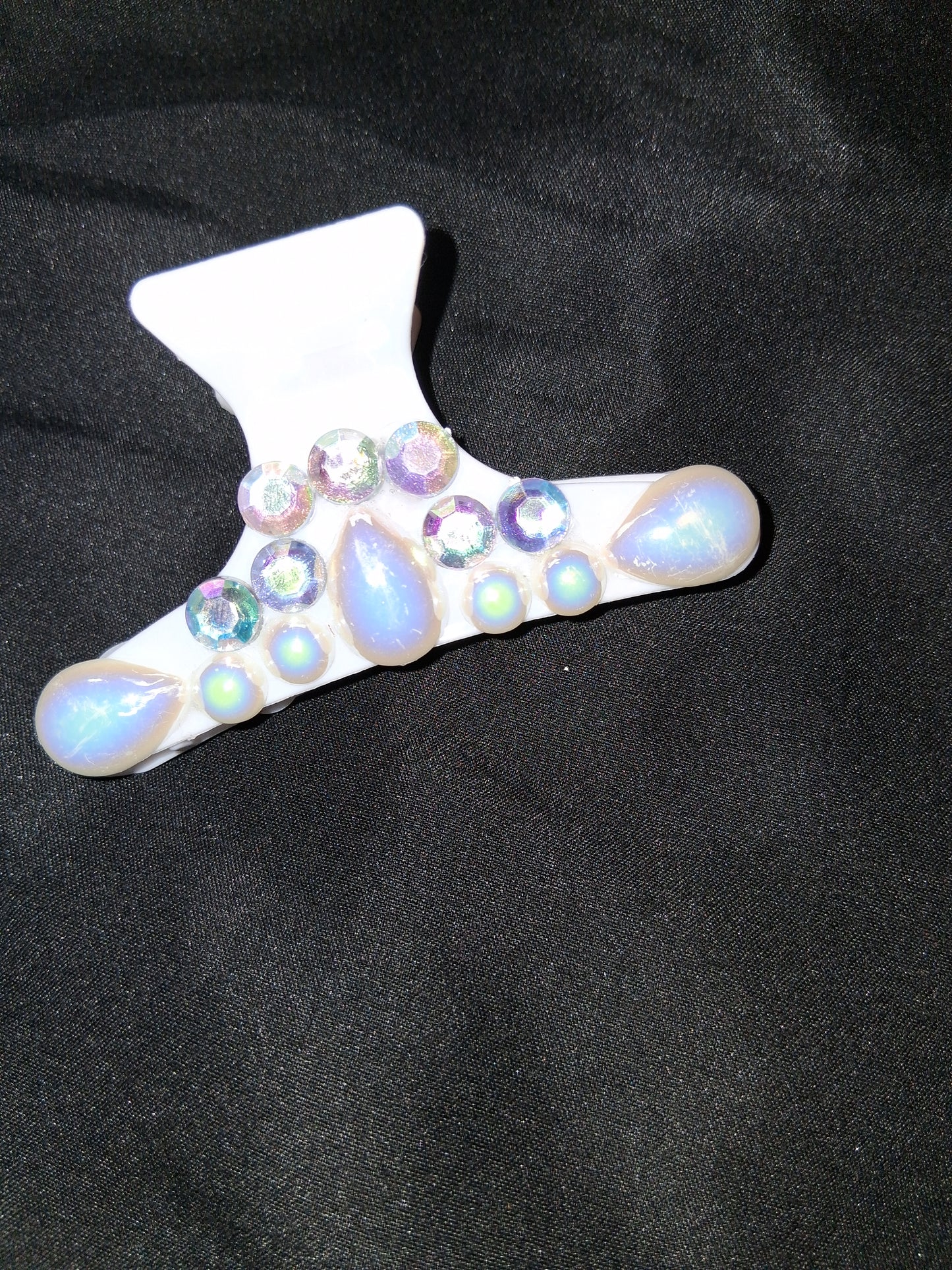 COCOMONEY HAIR CLIP 3INCH CUSTOM 1 OF A KIND PIECE with gemstones