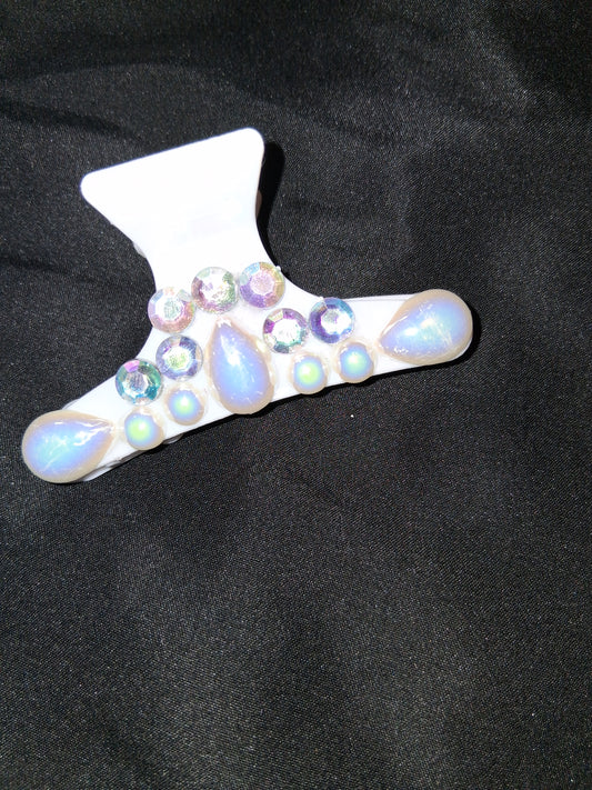 COCOMONEY HAIR CLIP 3INCH CUSTOM 1 OF A KIND PIECE with gemstones