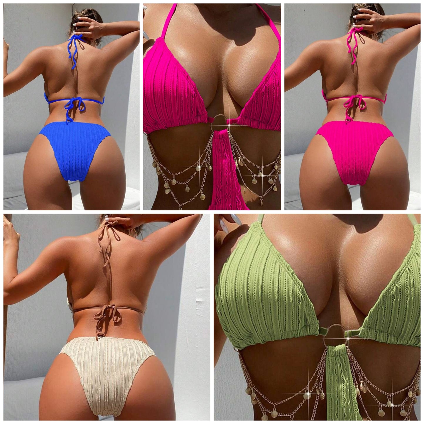 1pc Women's Sexy One-Piece Swimsuit, Special Fabric COCOMONEY