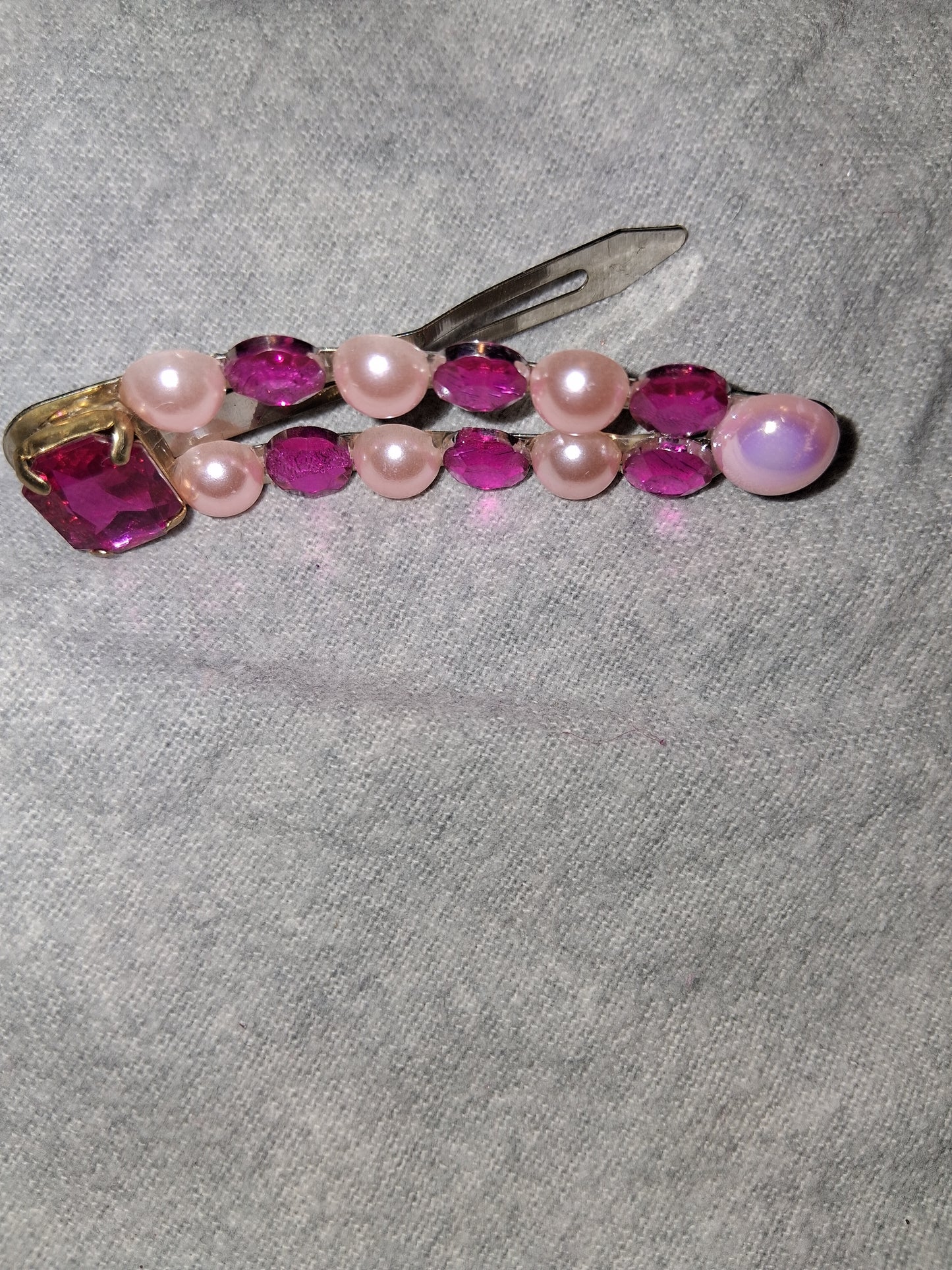 COCOMONEY HAIR CLIP 3INCH CUSTOM 1 OF A KIND PIECE with gemstones