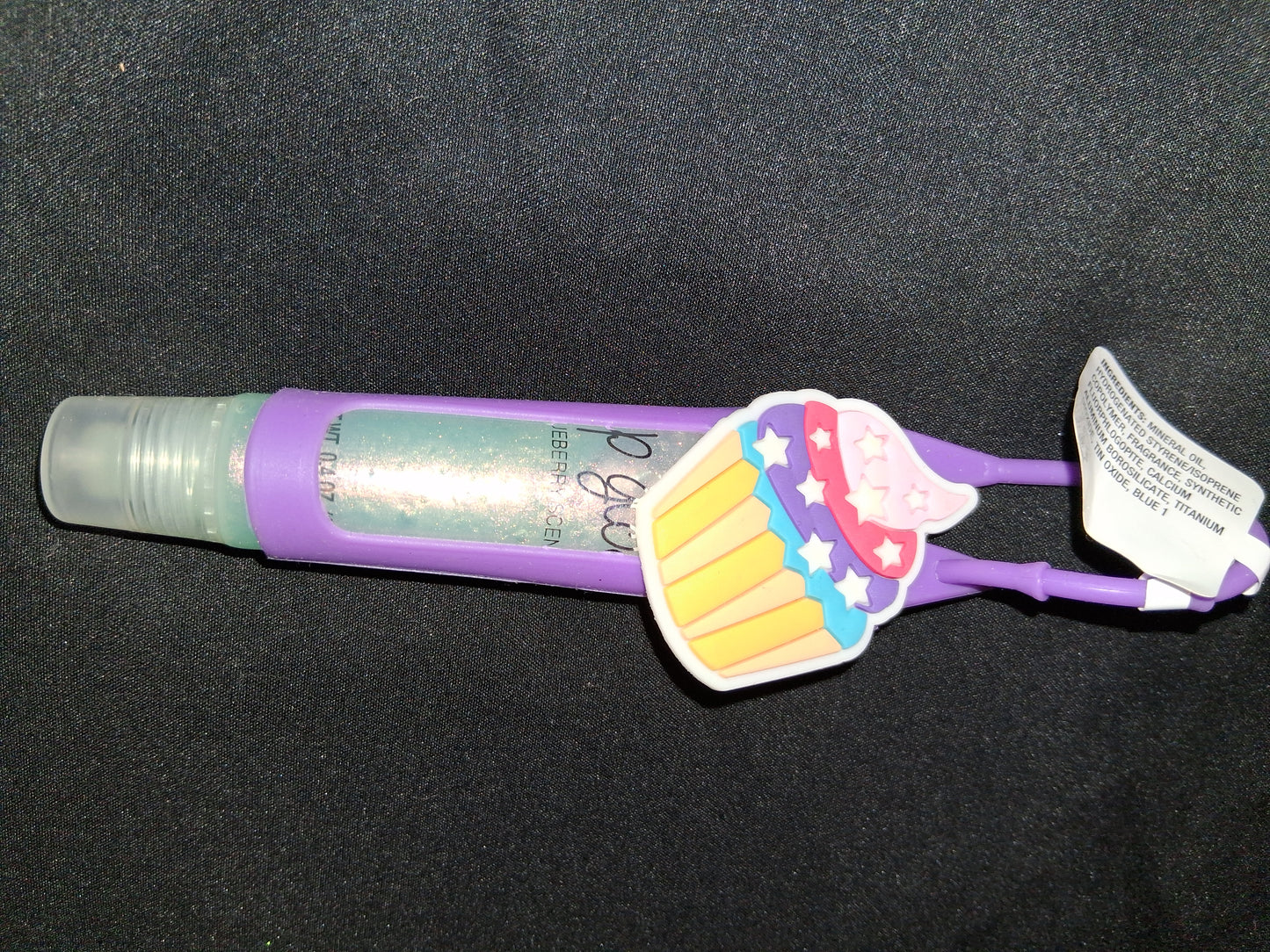 Lipgloss blueberry glitter scent