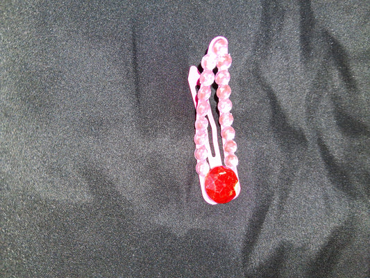 COCOMONEY HAIR CLIP 3INCH CUSTOM 1 OF A KIND PIECE with gemstones