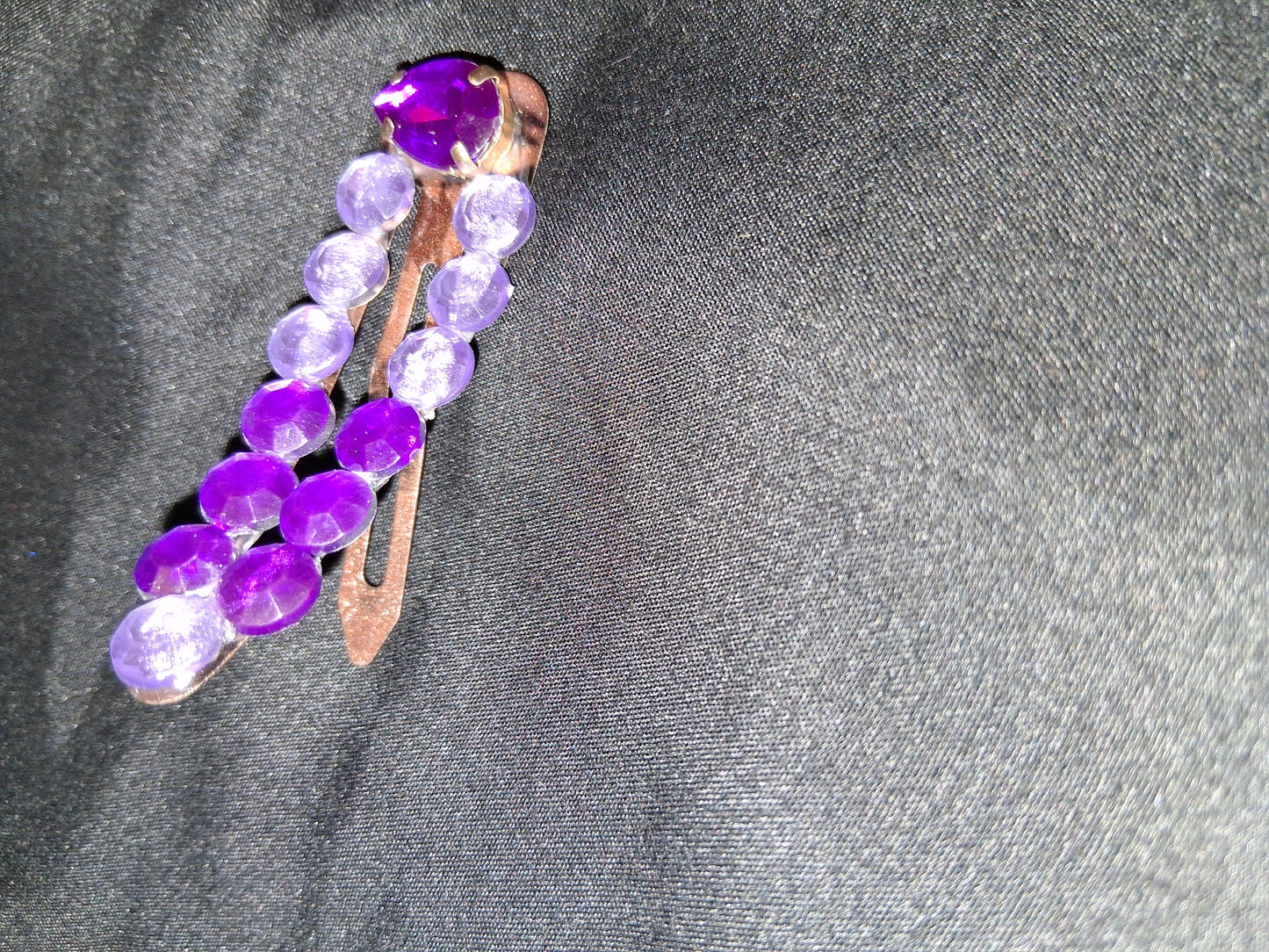 COCOMONEY HAIR CLIP 3INCH CUSTOM 1 OF A KIND PIECE with gemstones