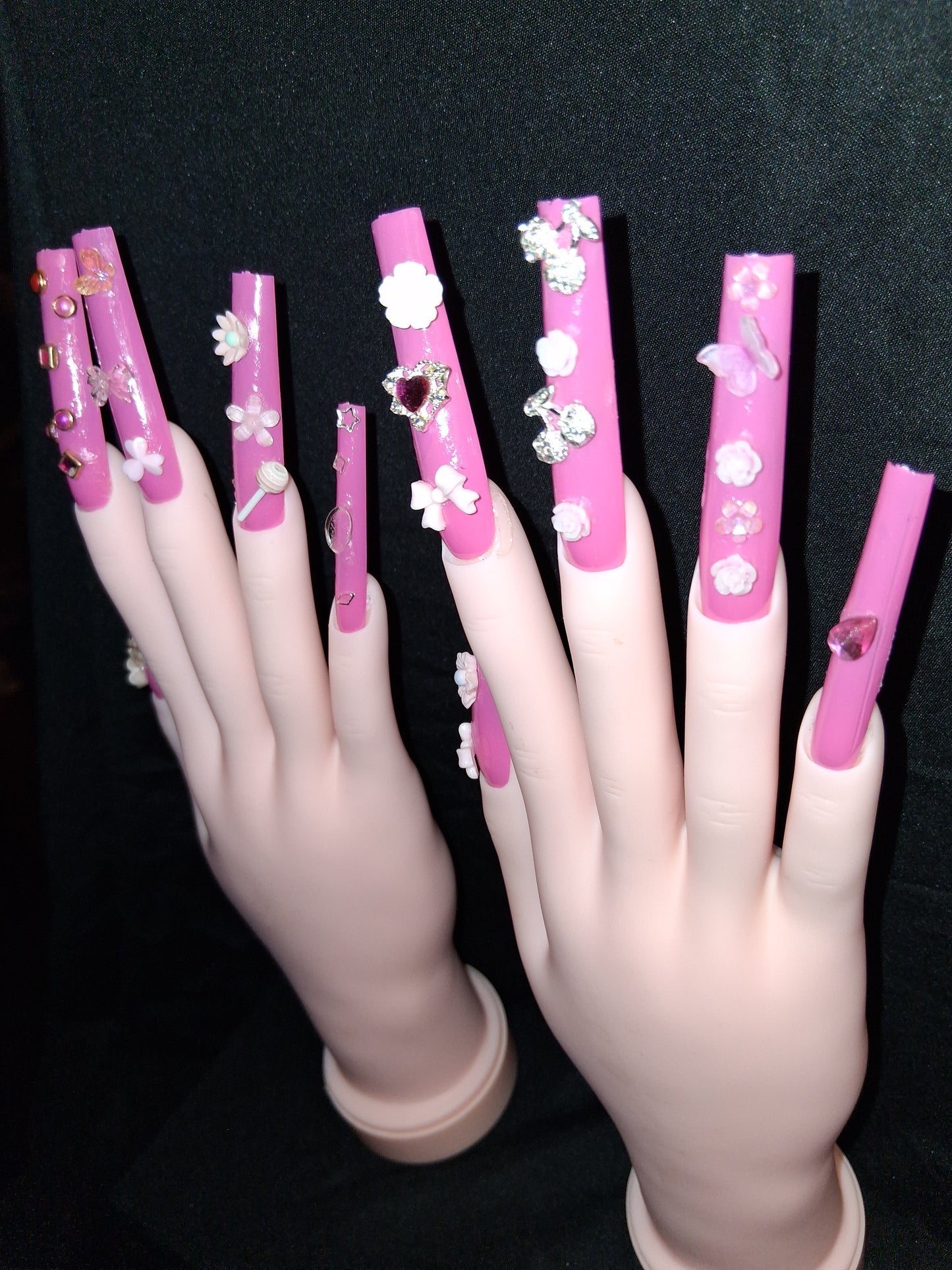 COCOMONEY NAILS CUSTOM 1 OF 1 GLUE ON PRESS ON COMES WITH FREE GIFTS #o73