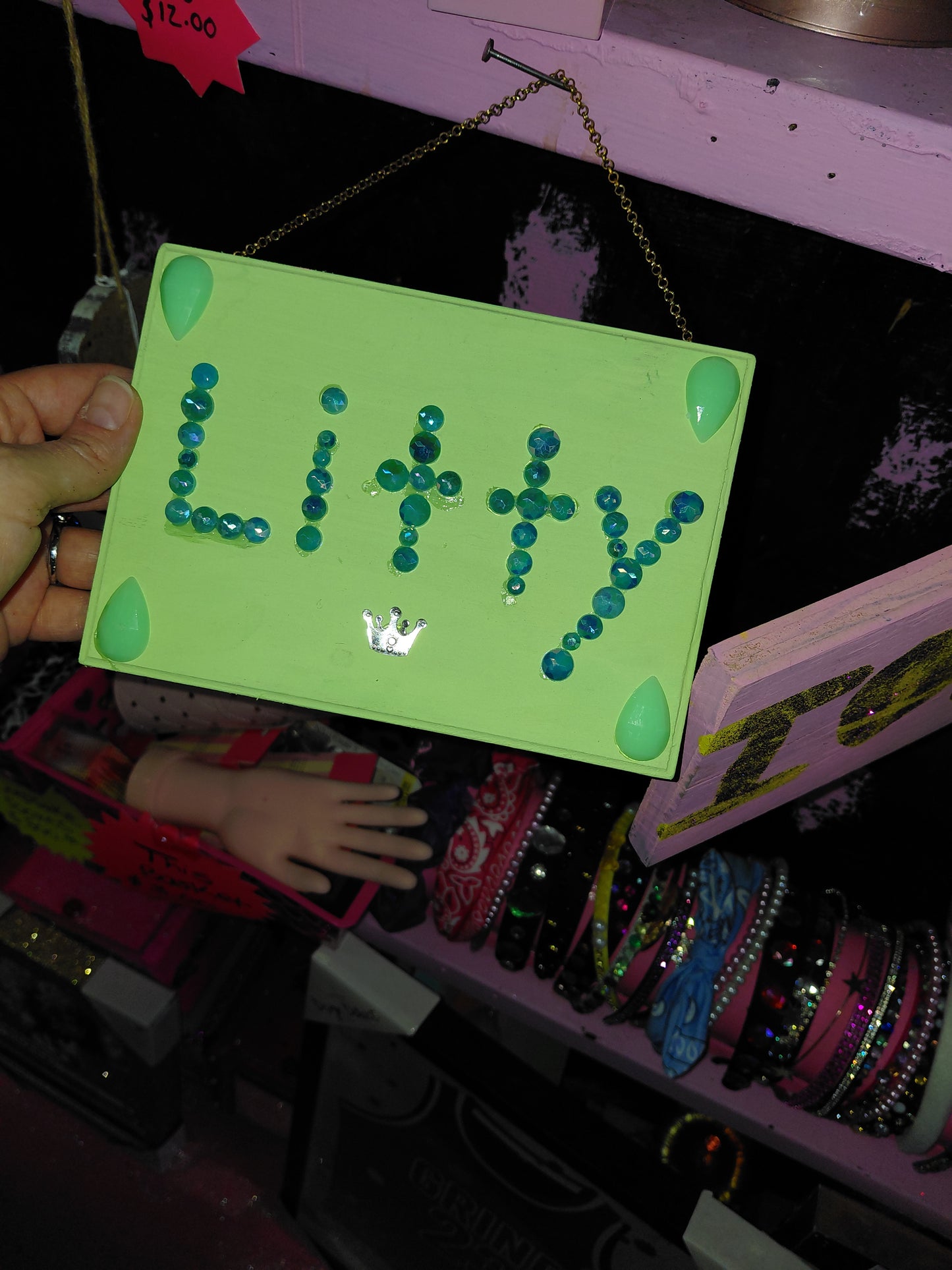 COCOMONEY ART Litty 1 OF 1 CUSTOM PIECE BY COCOMONEY painting on wood