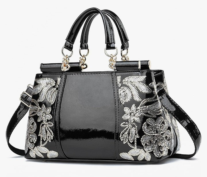 Handbags For Women Patent Leather Designer Purse Suitable for Shopping Party Daily Use