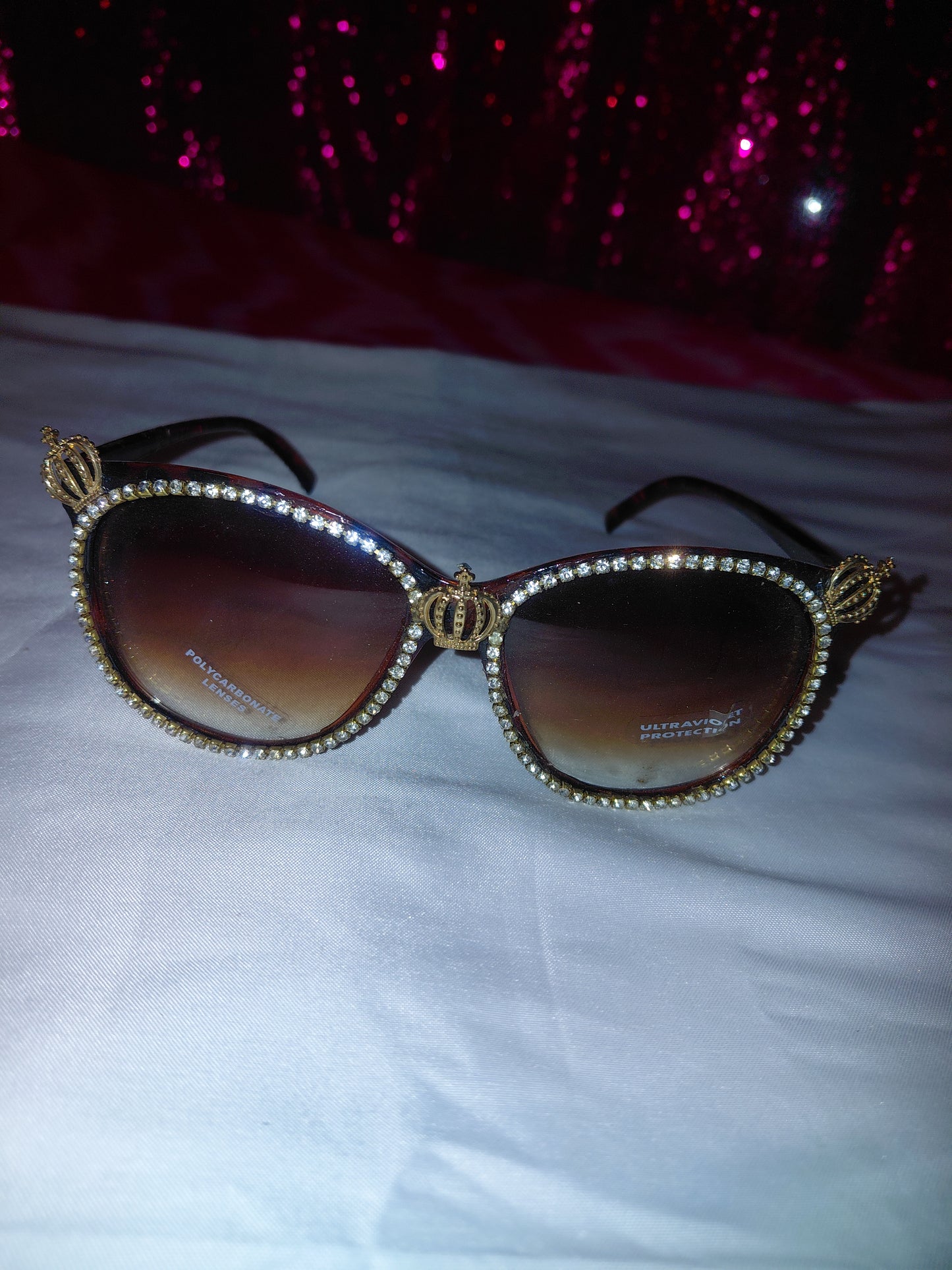 Cocomoney Glasses custom 1 of 1 pair sunglasses gemstones plastic materials uv COCOMONEY.STORE