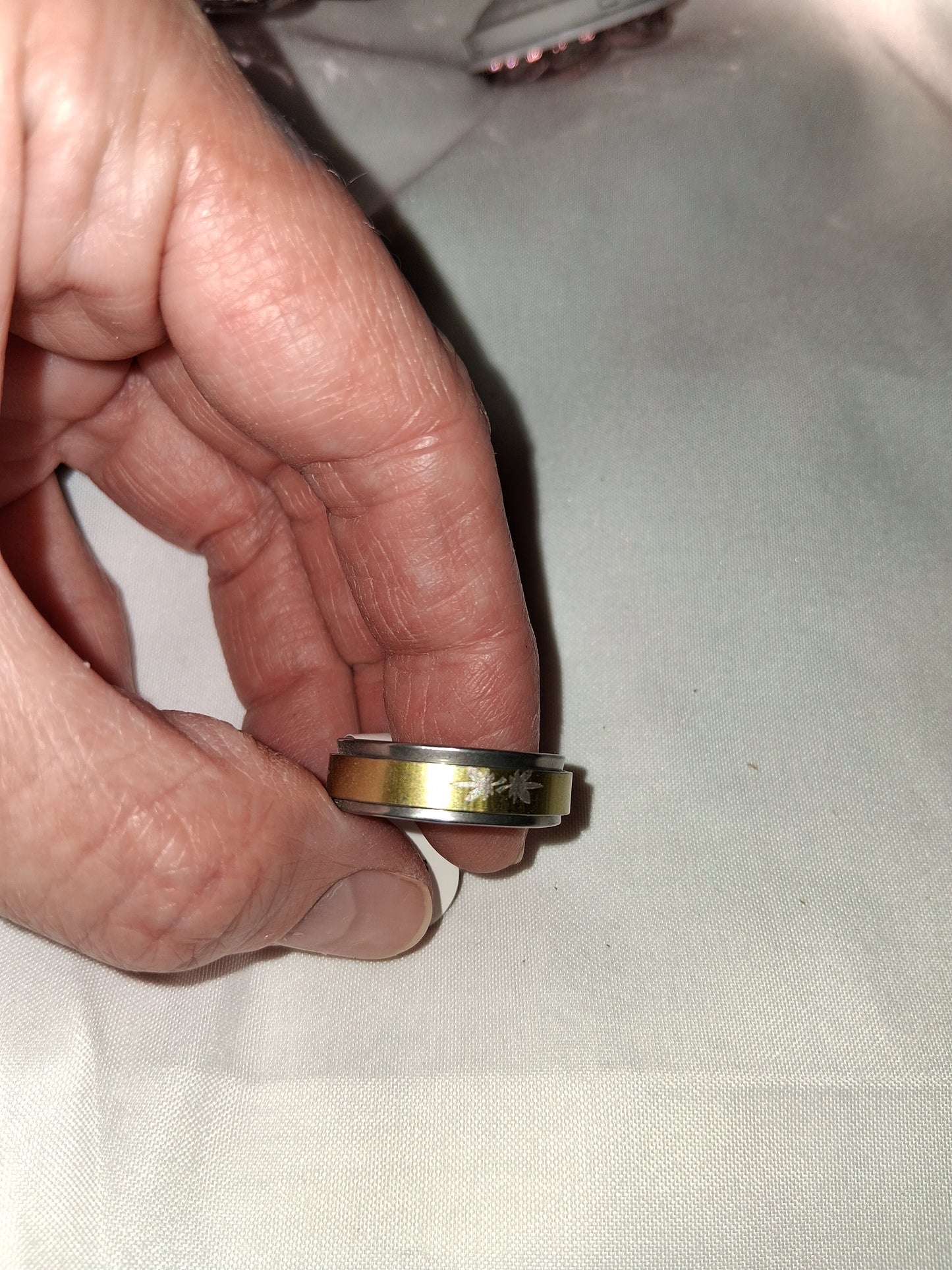 Mens stainless steel ring size 10