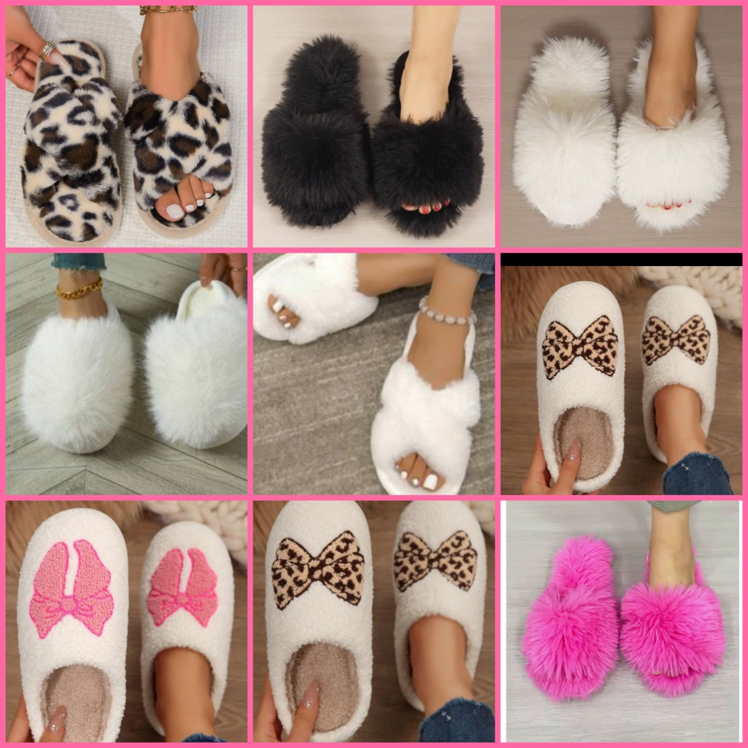 Cute slippers house shoes 1 pair