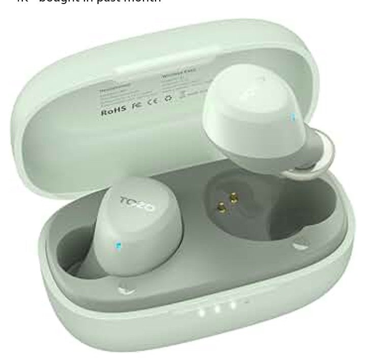 TOZO A1 Mini Wireless Earbuds Bluetooth 5.3 in Ear Light-Weight Headphones Built-in Microphone, IPX5 Waterproof, Immersive Premium Sound Long Distance Connection Headset with Charging Case,