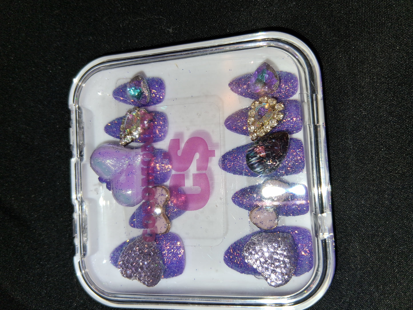 COCOMONEY NAILS CUSTOM ONE OF A KIND PIECES WITH NAIL BAG AND FREE GIFTS