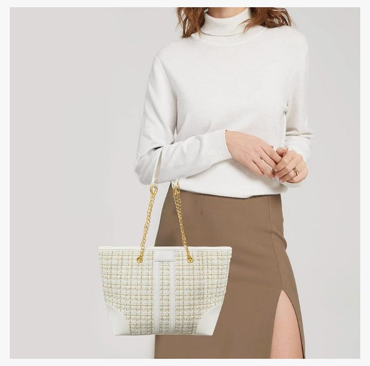 Tote Bag for Women Fashion Top Handle Large Satchel Shoulder Bag Oversized Chain Purse and Handbag Hobo Bags