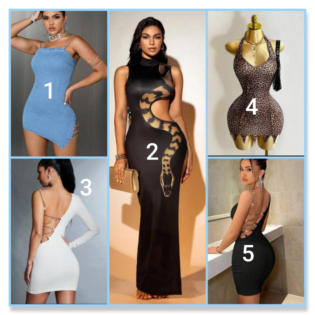 Sexy dress options choose number by the item you want