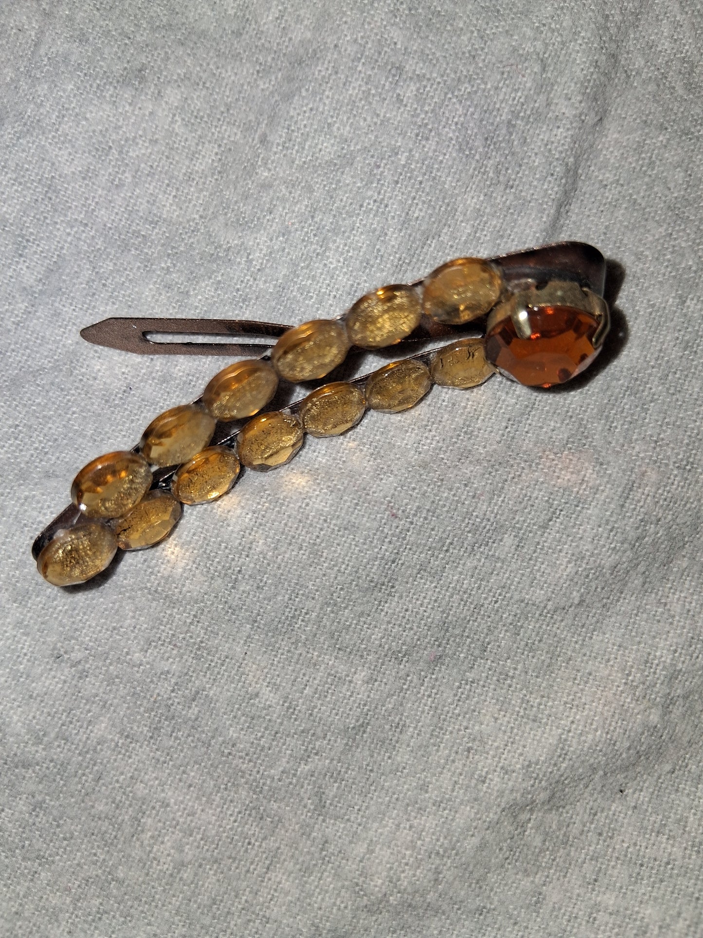COCOMONEY HAIR CLIP 3INCH CUSTOM 1 OF A KIND PIECE with gemstones
