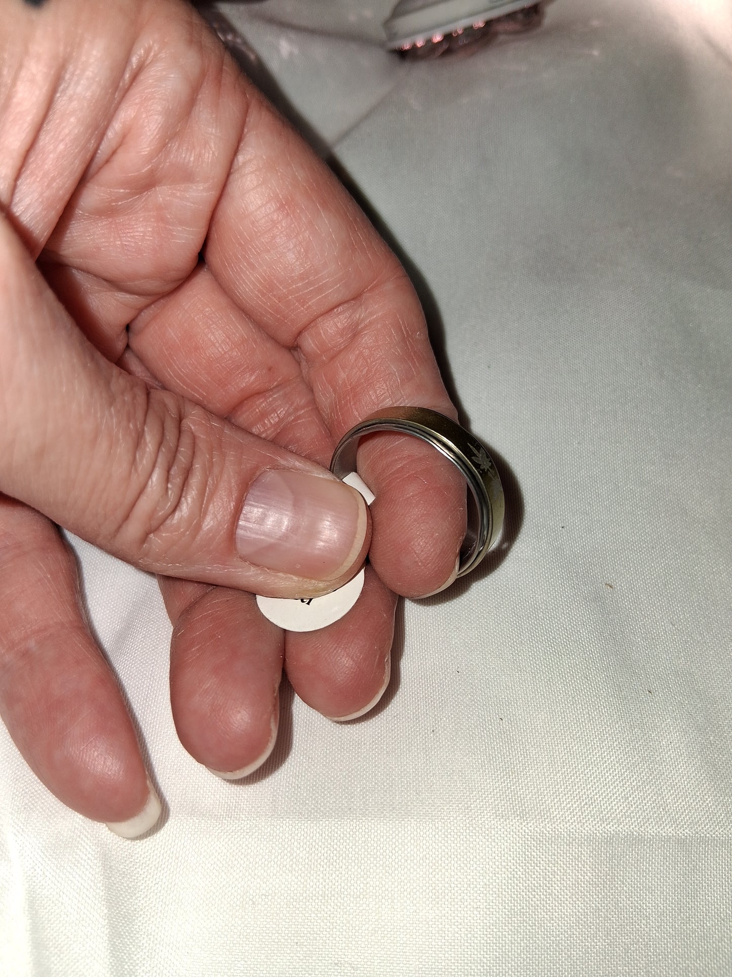 Mens stainless steel ring size 10