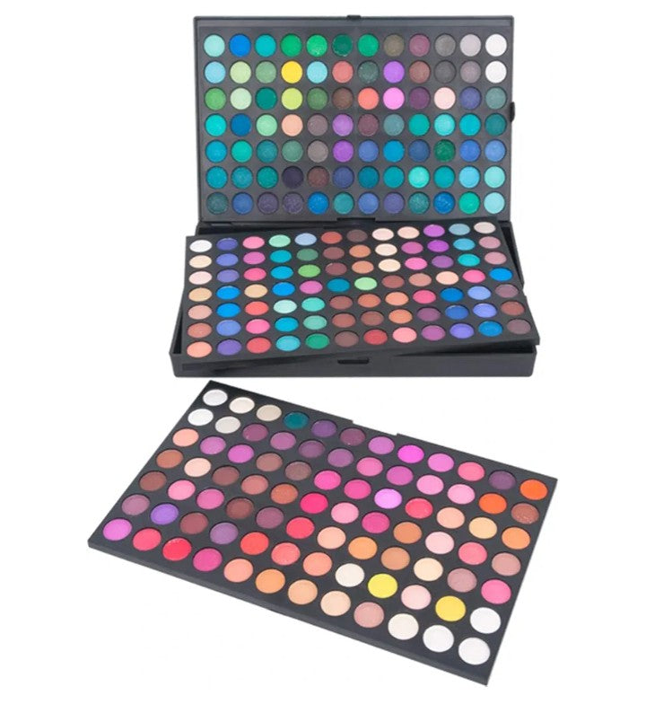 Professional 252 Colors Highlight Eyeshadow Palette Makeup Contouring Kit - Highly Pigmented Nudes Warm Natural Matte Shimmer Cosmetic Eye Shadows Pallet Powder Palette