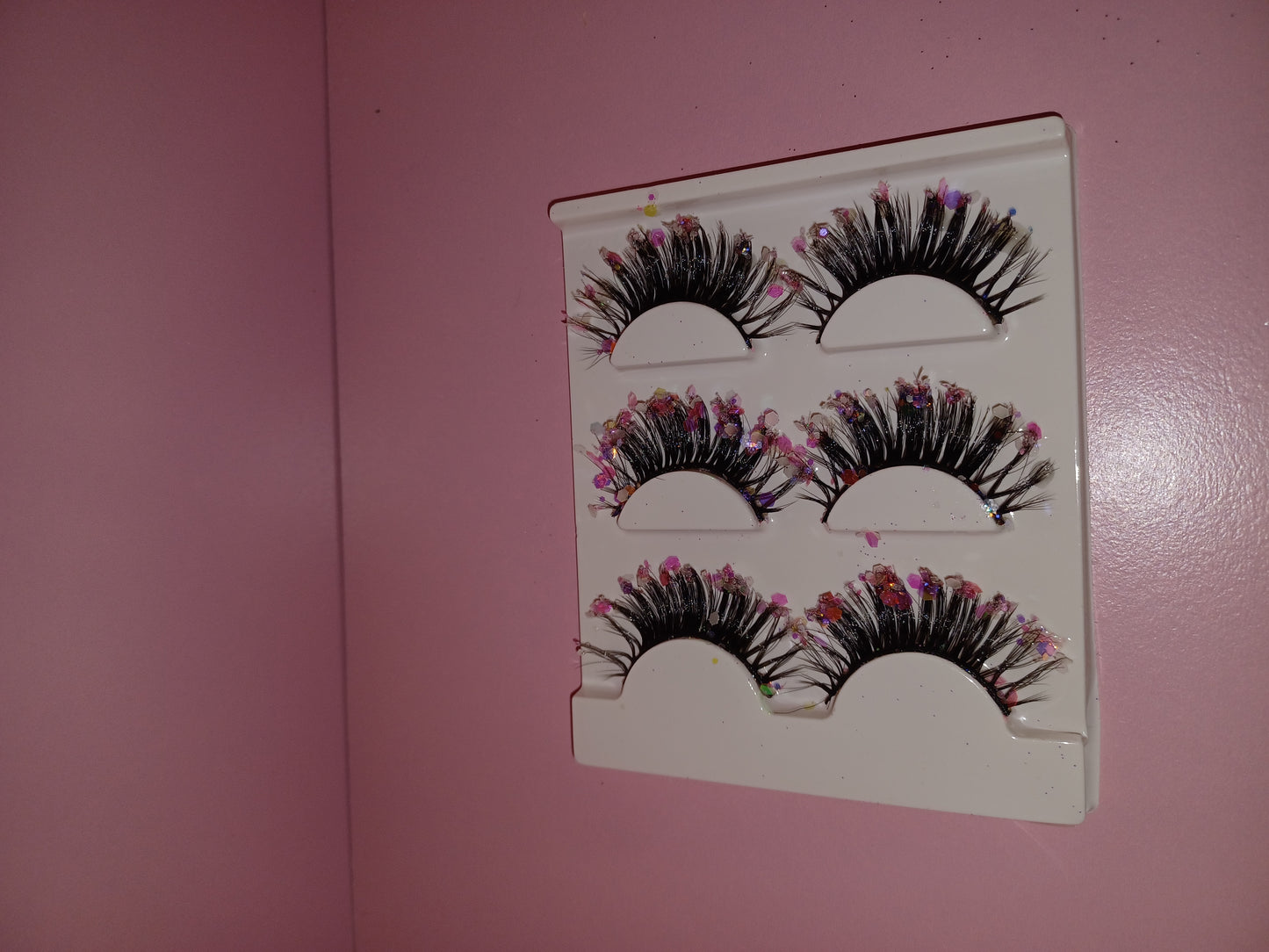COCOMONEY PINK BLING LASHES 3 sets