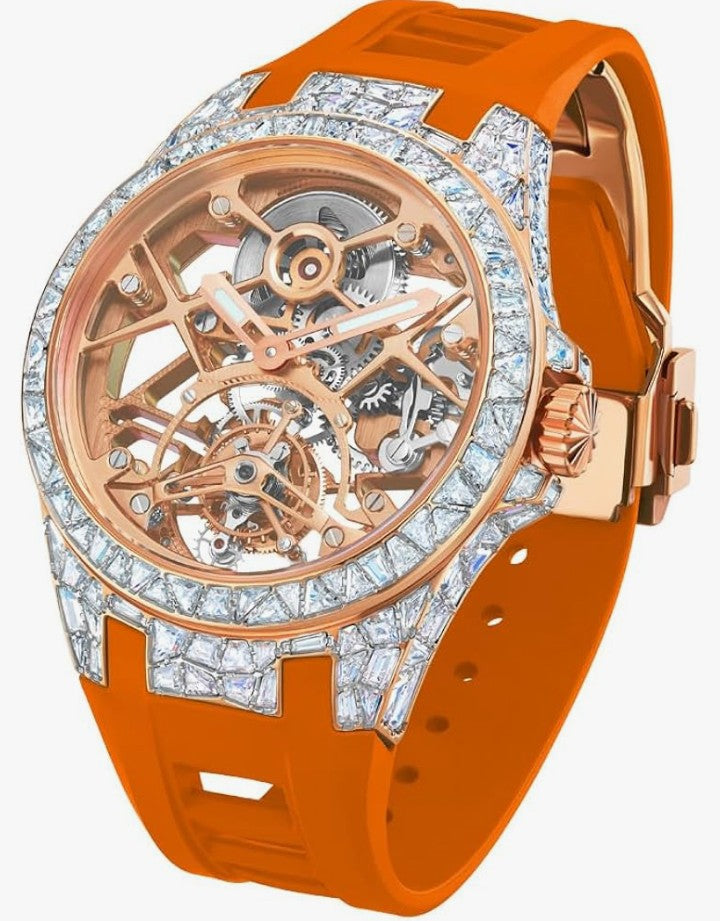 HEMUDU Crystal Luxury for Men Watches Real Tourbillon Brilliant Hollowing Dial Luminous Diamonds Case Women