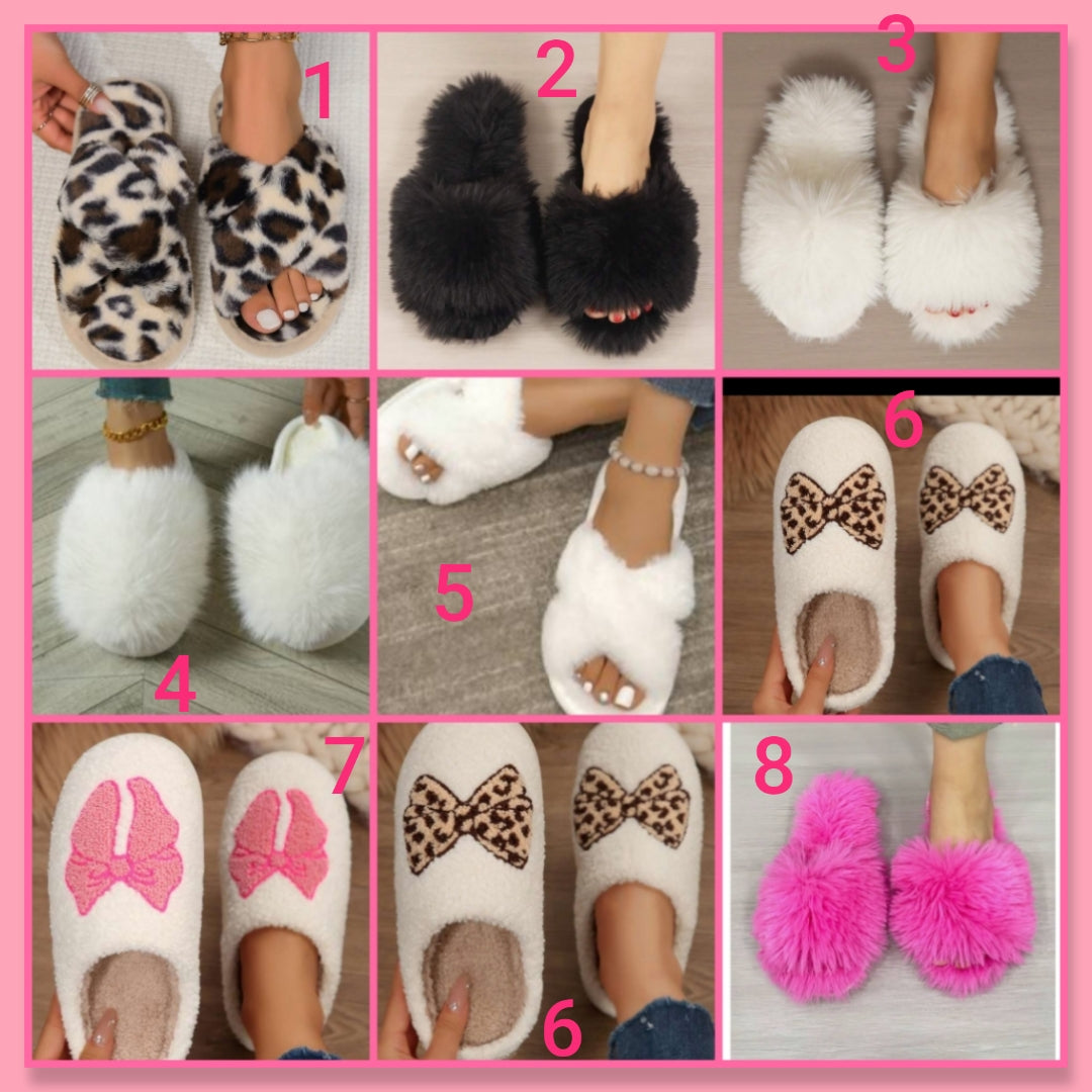 Cute slippers house shoes 1 pair