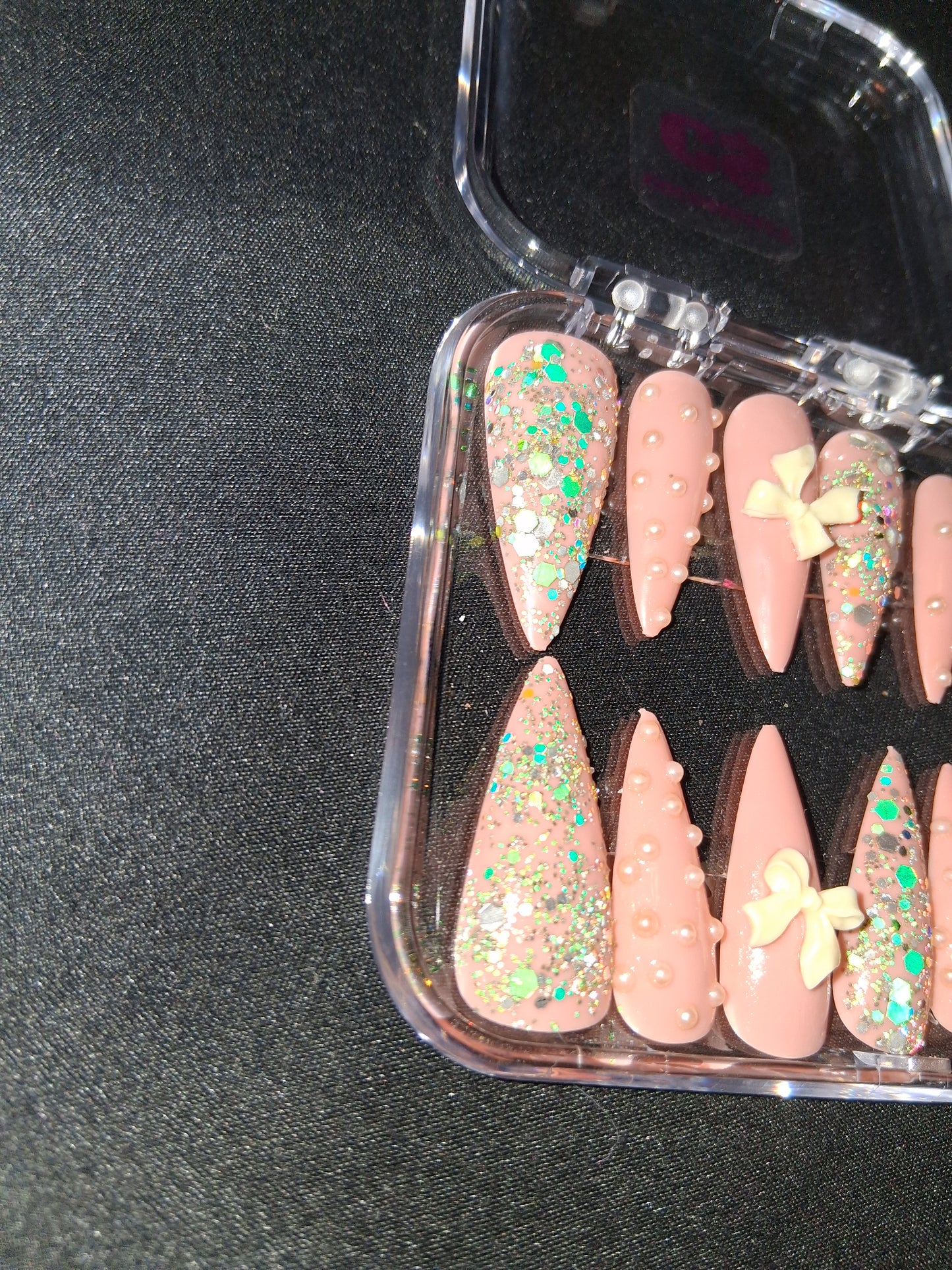 COCOMONEY NAILS CUSTOM 1 OF A KIND PIECES ACRYLIC COMES 2ITH FREE GIFTS