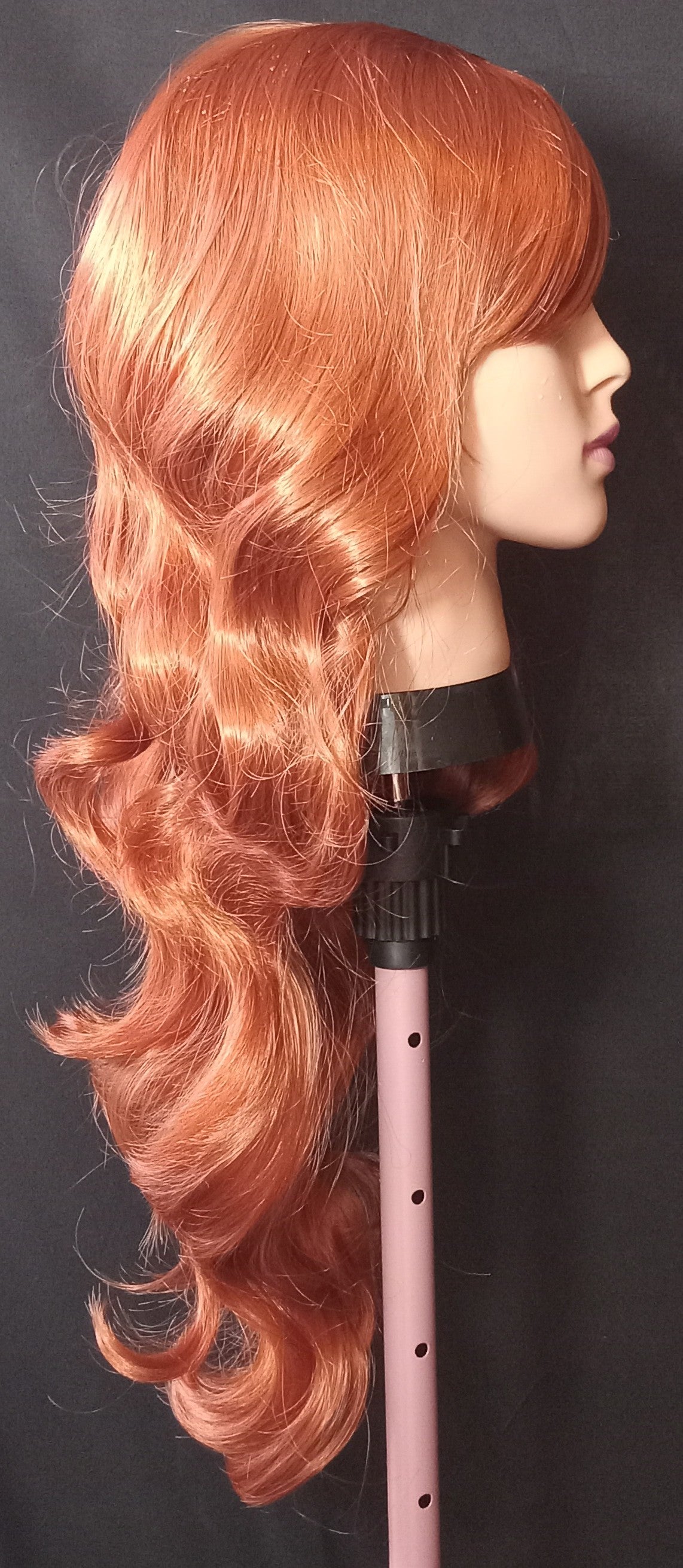 COCOMONEY WIG LONG WAVY BROWN RED