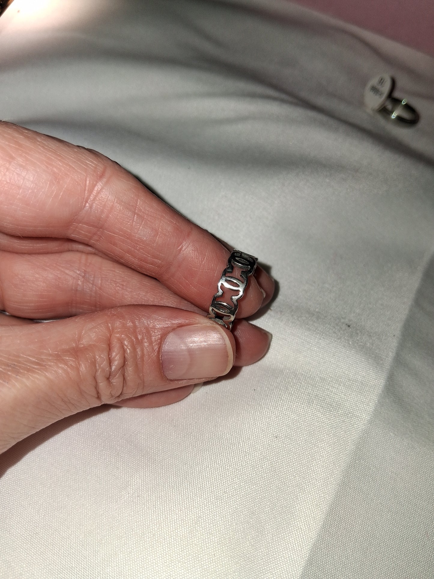 Unisex stainless steel ring size 8