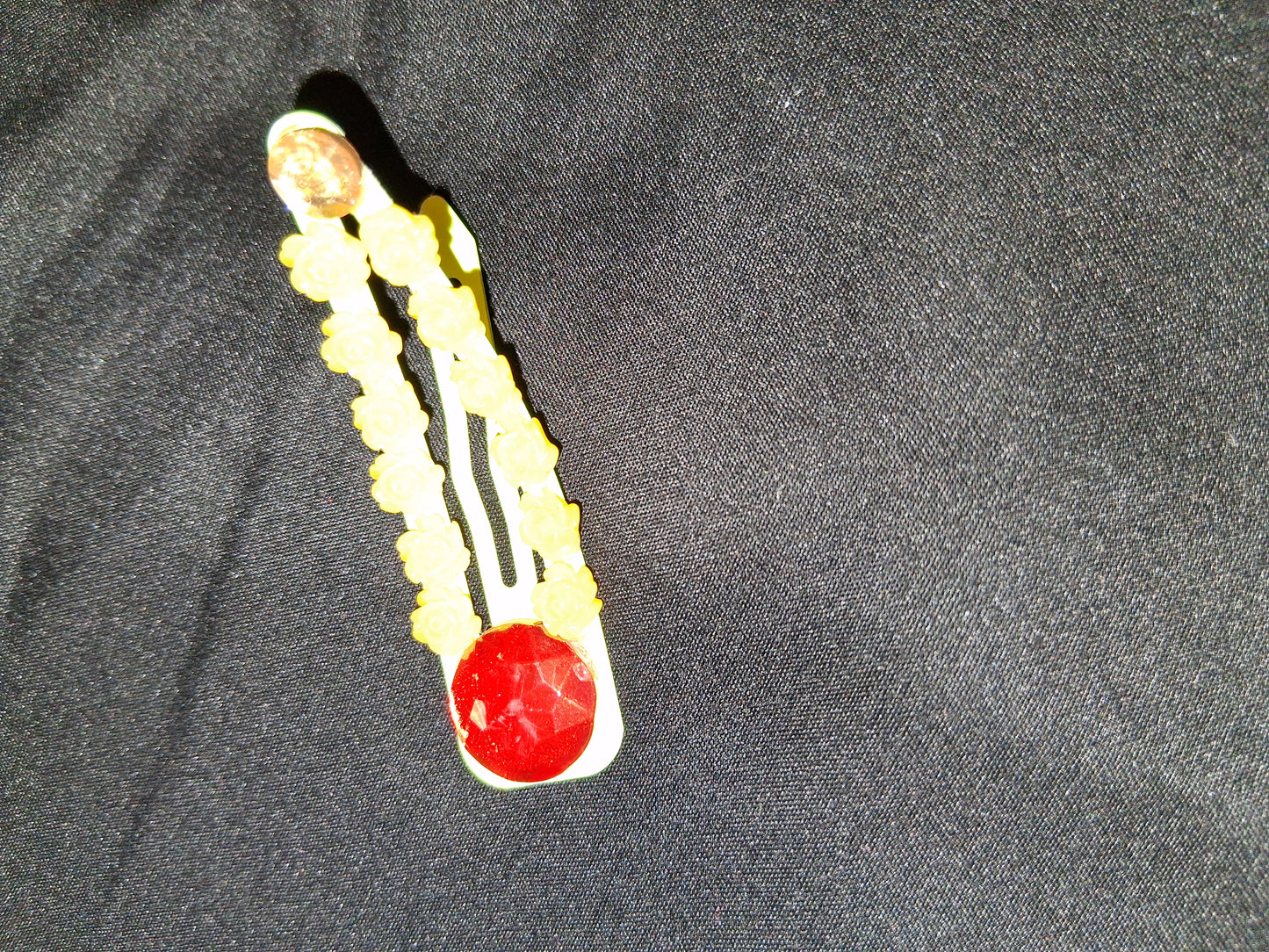 COCOMONEY HAIR CLIP 3INCH CUSTOM 1 OF A KIND PIECE with gemstones
