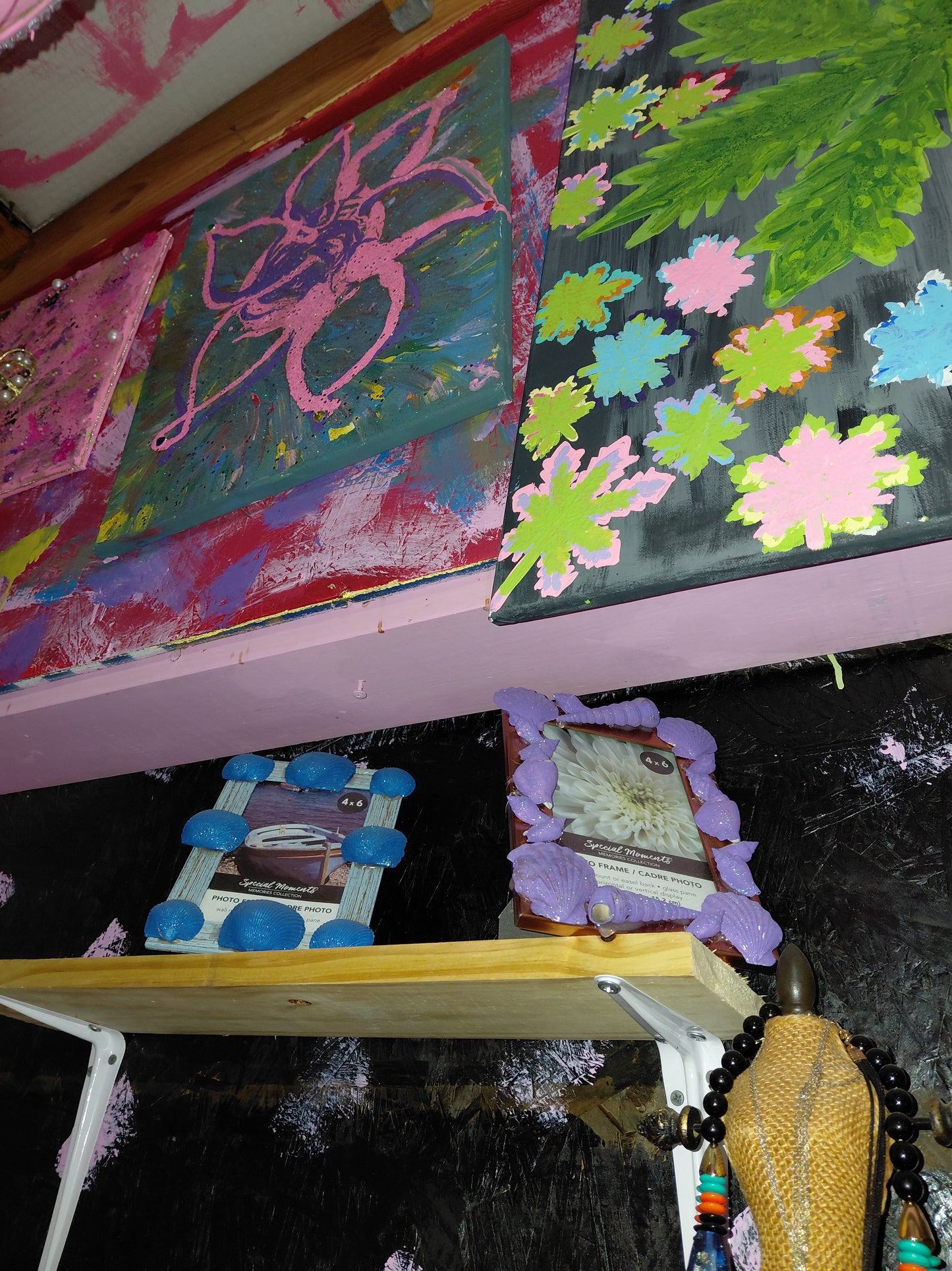 COCOMONEY ART Flower Power 1 OF 1 CUSTOM PIECE BY COCOMONEY painting on canvas