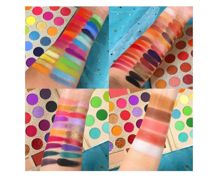 Pro 86 Colors Makeup Kit Matte Shimmer Eye Shadow Highlighters Contour Blush Powder All In One