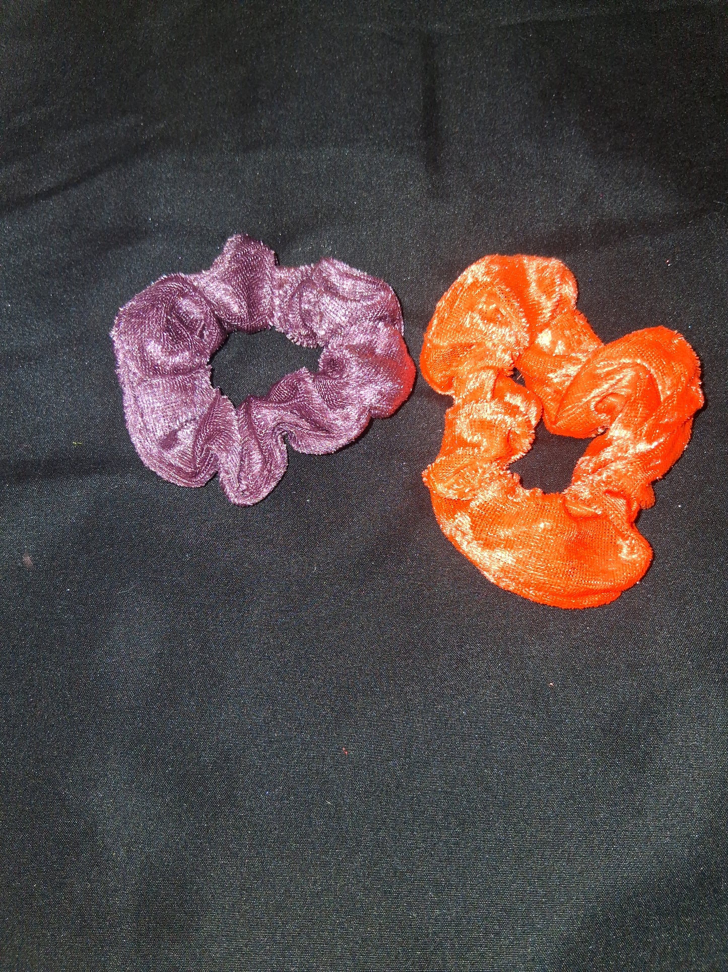 COCOMONEY HAIR SCRUNCHIES 2 PIECES SATIN OR VELVET