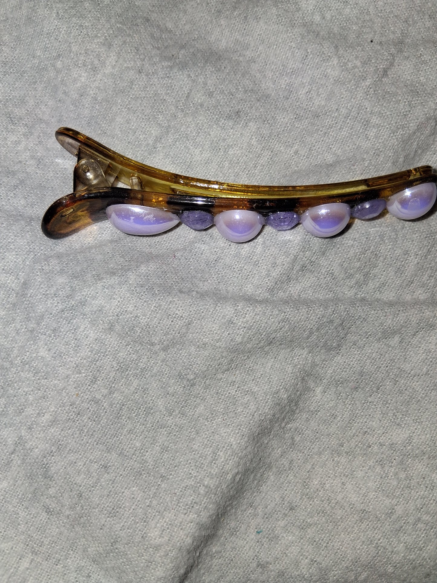 COCOMONEY HAIR CLIP 3INCH CUSTOM 1 OF A KIND PIECE with gemstones