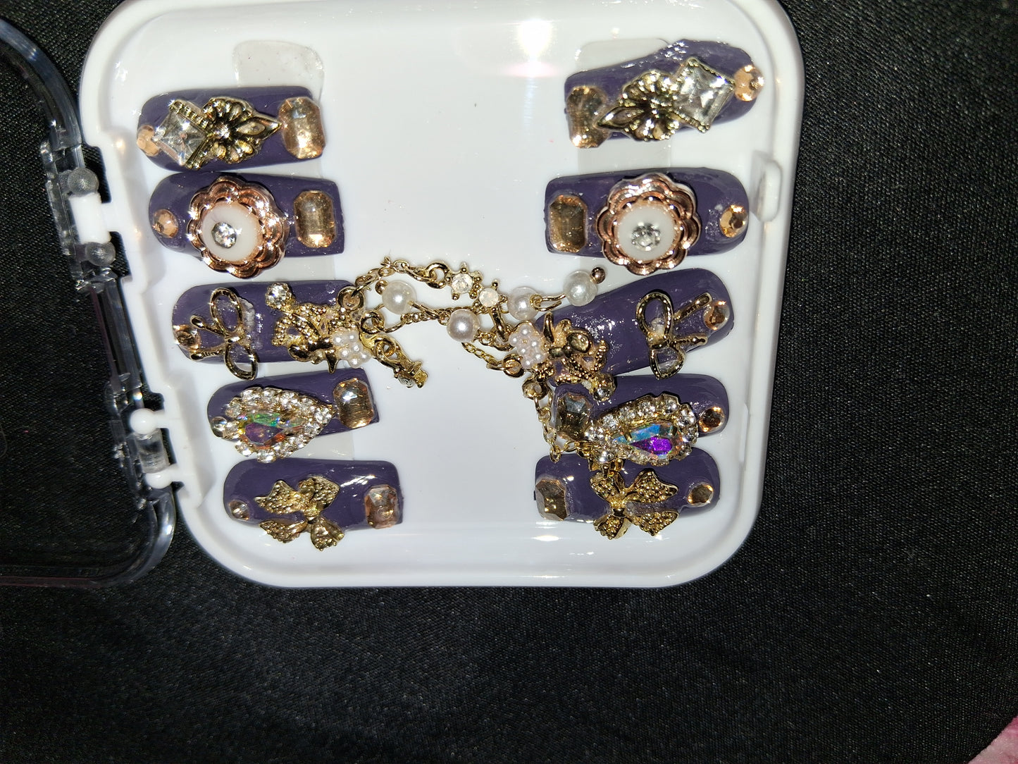 COCOMONEY NAILS CUSTOM ONE OF A KIND PIECES WITH NAIL BAG AND FREE GIFTS ACRYLIC