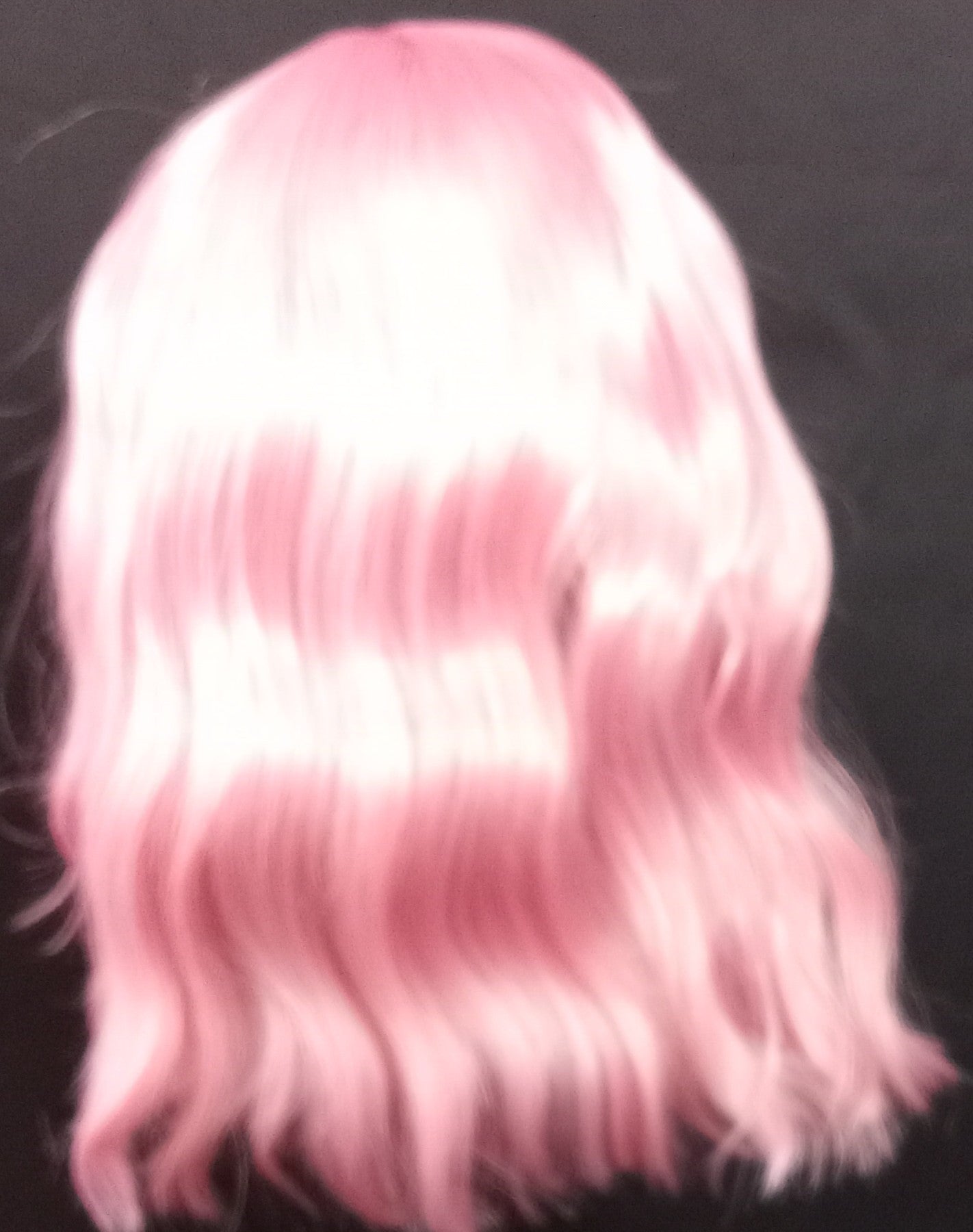 COCOMONEY WIG PINK WAVY SYNTHETIC
