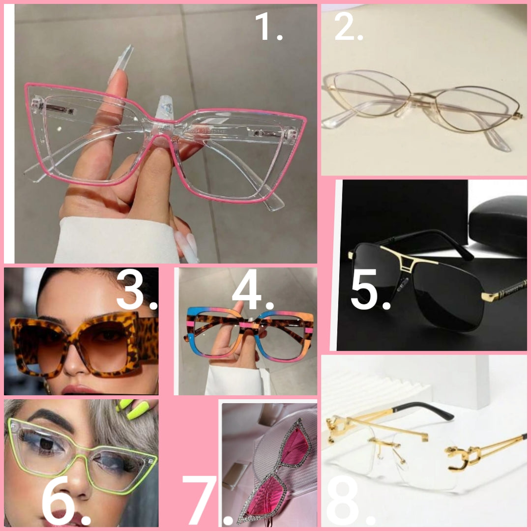 Fashion Glasses chose your pair by number in picture below