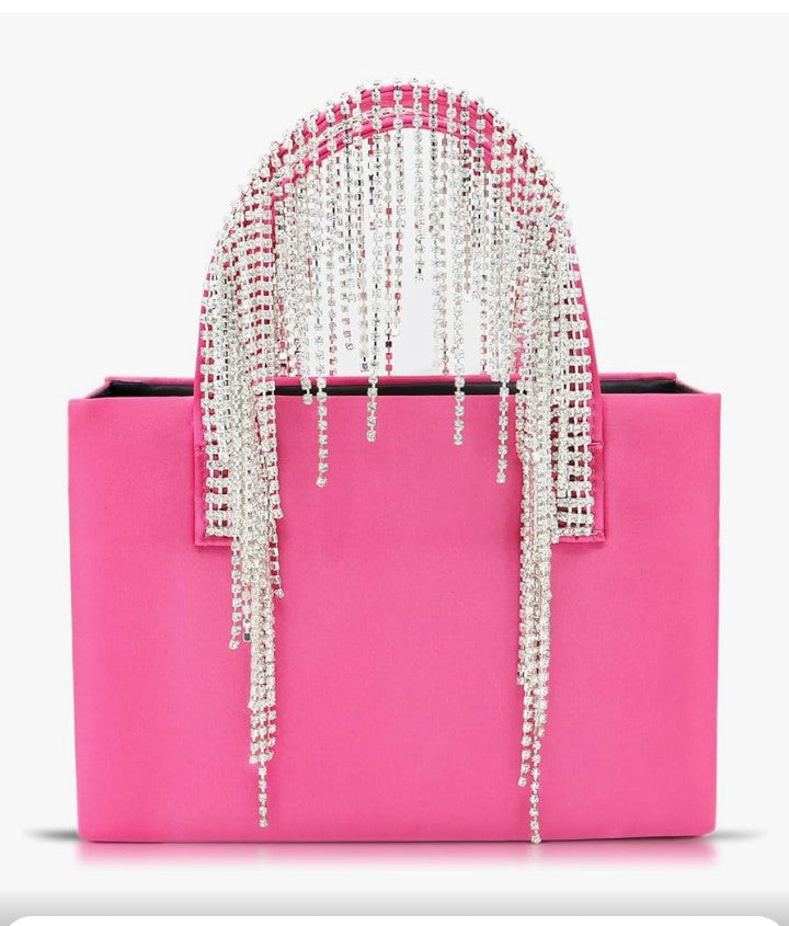 Tassels Sparkling Rhinestone Evening Bag, Small Tote Bag, Crossbody Bags for Wedding, Prom, Parties, Travel