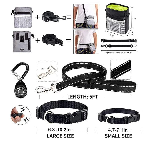 39-Piece Set of Puppy Essentials and Dog Stuff.Includes Dog Leash, Toys, Bowl, Brushes,and More.Perfect Welcome Home Present for Your New Puppies
