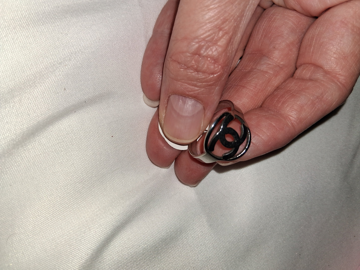 Unisex stainless steel ring size 9