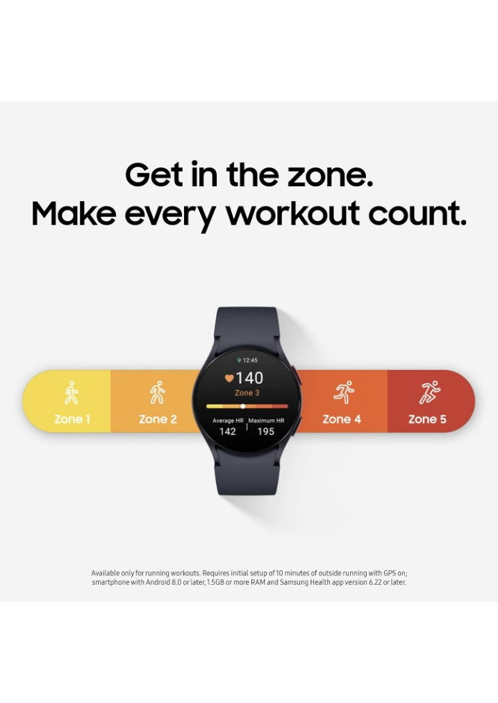 SAMSUNG Galaxy Watch 6 40mm Grey Bluetooth Smartwatch, Fitness Tracker, Personalized HR Zones, Advanced Sleep Coaching, Heart Monitor, BIA Sensor, Health Wellness Insights, Big Screen, US Version,