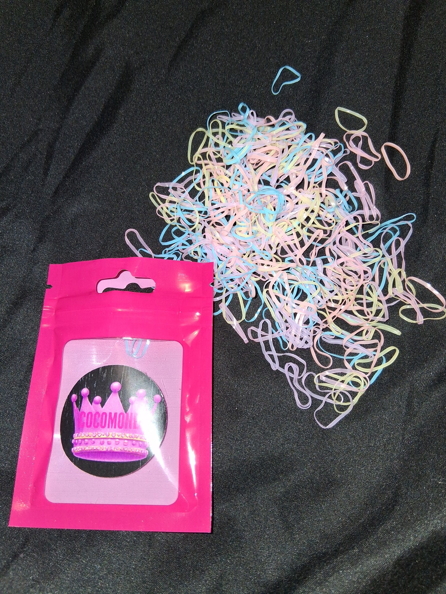 COCOMONEY HAIR RUBBER BANDS MULTICOLOR PLASTIC
