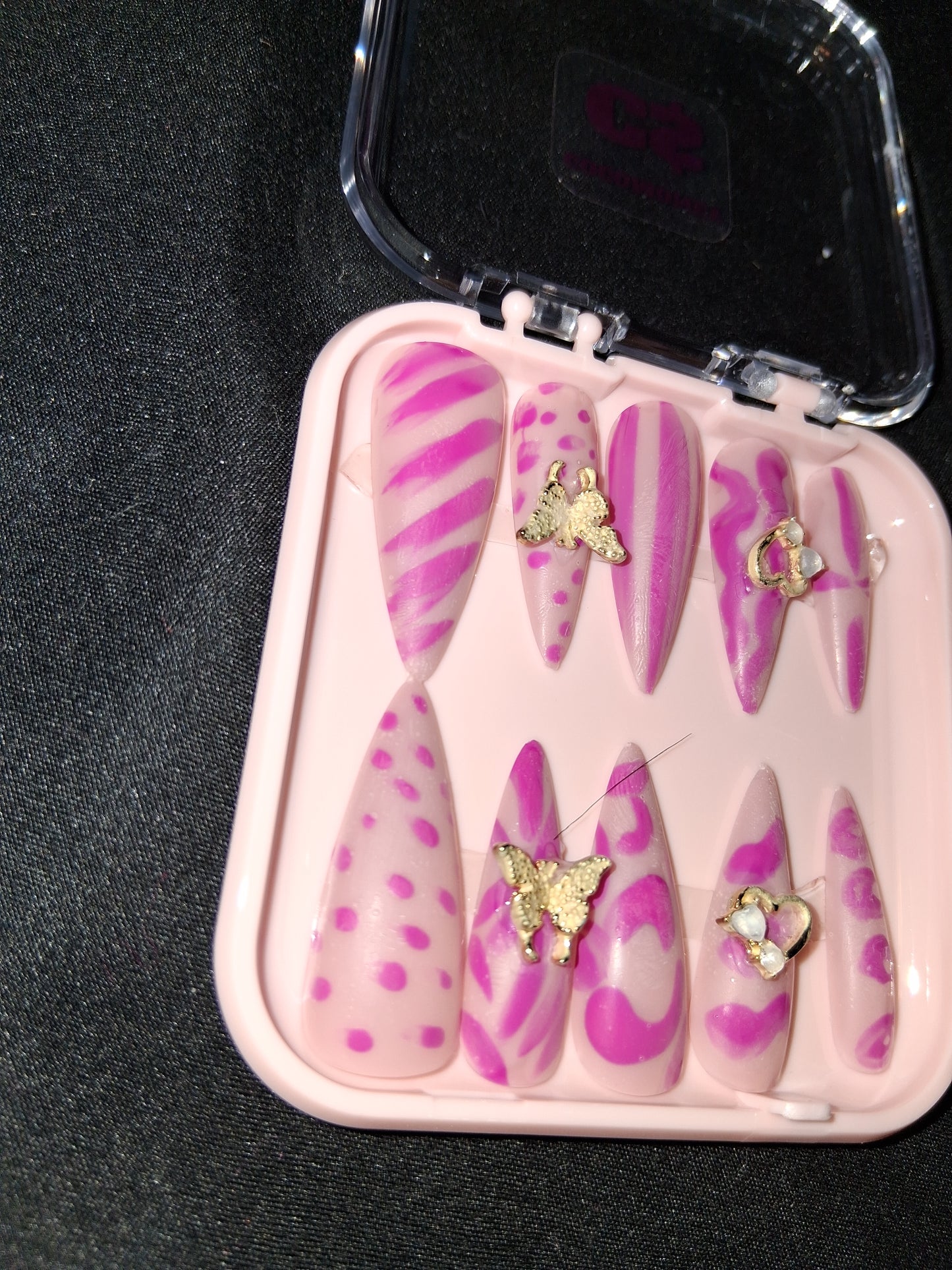 COCOMONEY NAILS CUSTOM ONE OF A KIND PIECES WITH NAIL BAG AND FREE GIFTS ACRYLIC