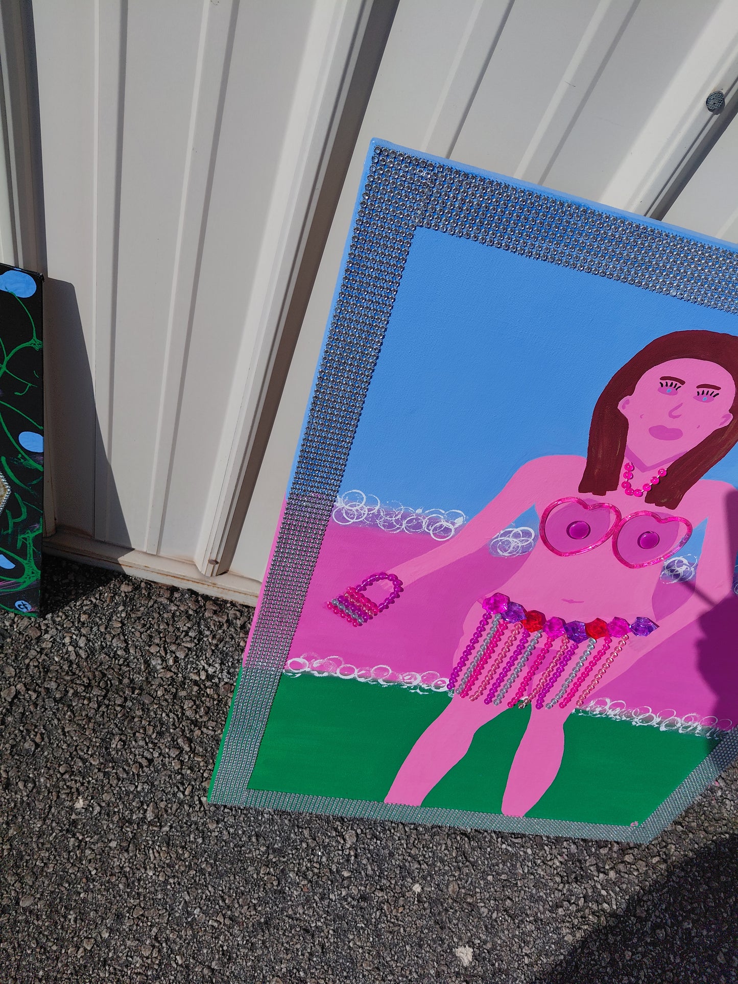COCOMONEY ART 1 OF 1 blessed CUSTOM PIECE BY COCOMONEY painting on canvas