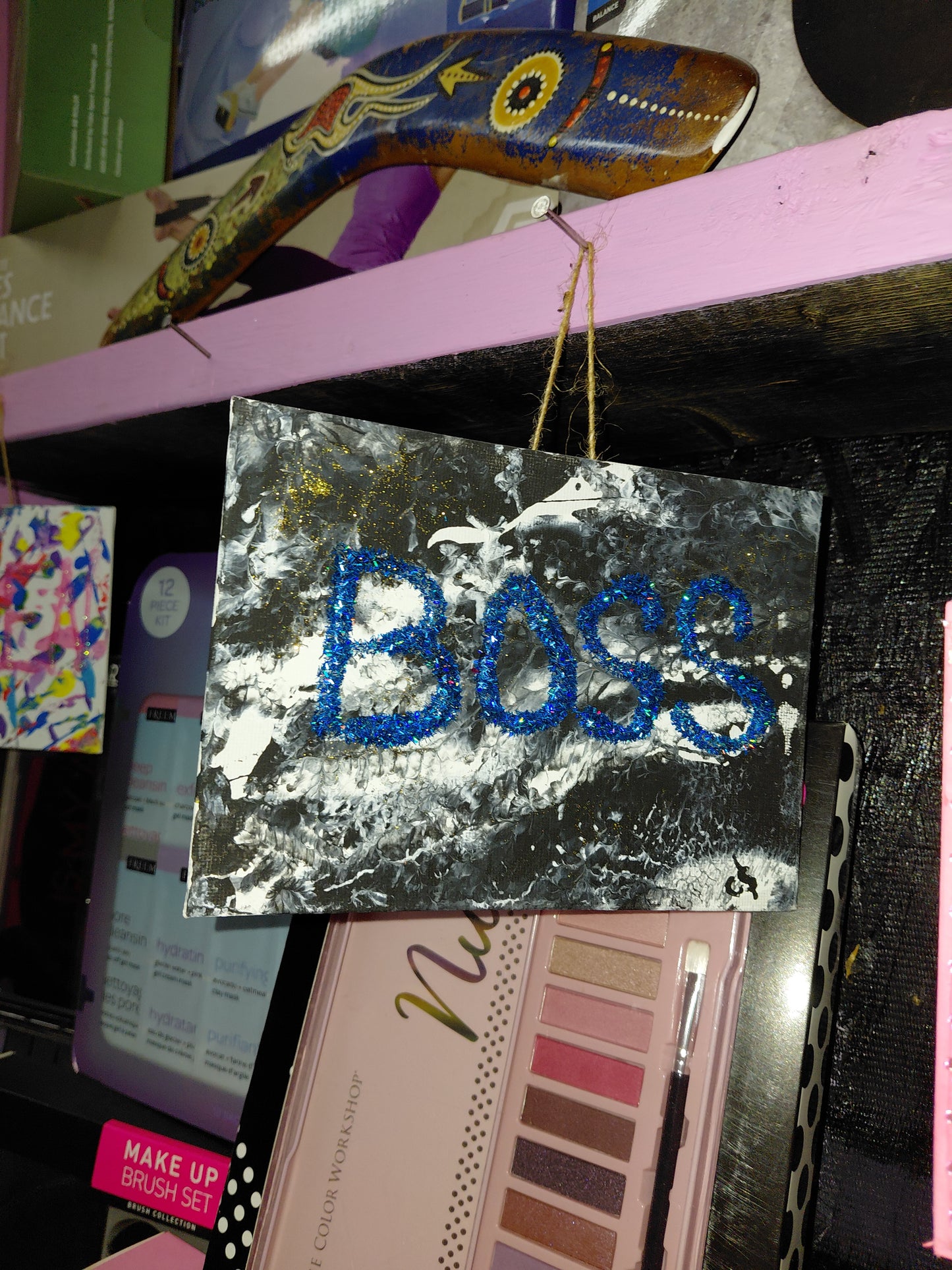 COCOMONEY ART Boy Boss 1 OF 1 CUSTOM PIECE BY COCOMONEY painting on canvas