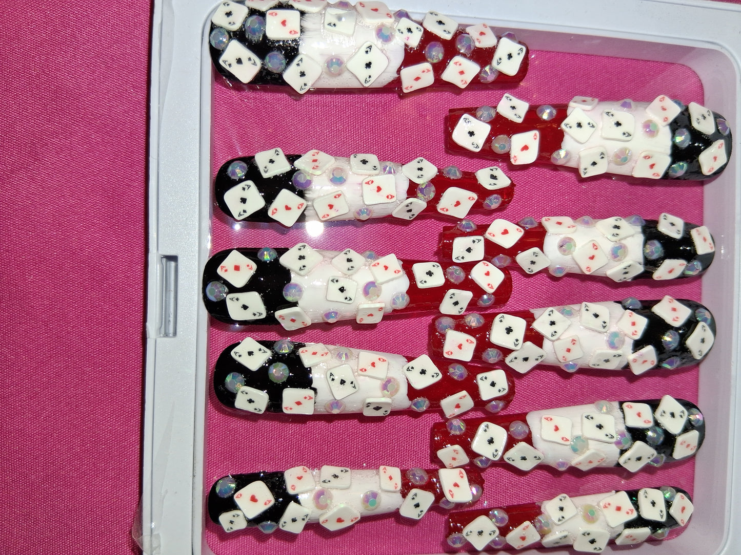 COCOMONEY NAILS CUSTOM 1 OF 1 GLUE ON PRESS ON COMES WITH FREE GIFTS #p23