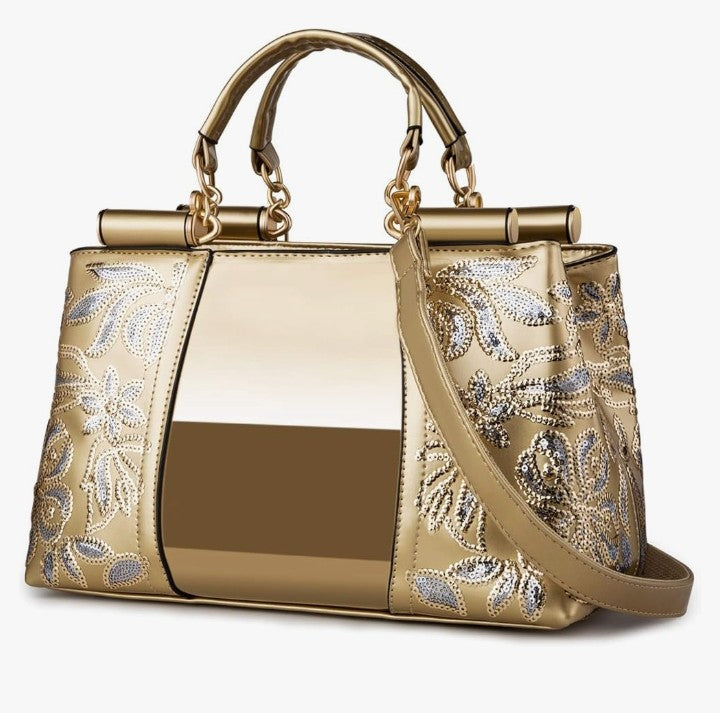Handbags For Women Patent Leather Designer Purse Suitable for Shopping Party Daily Use