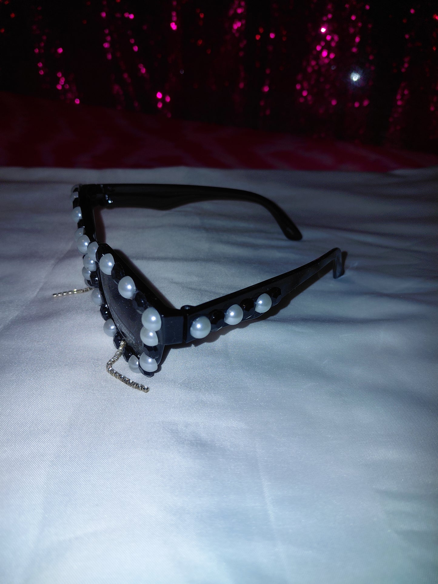 Cocomoney Glasses custom 1 of 1 pair sunglasses gemstones plastic materials uv COCOMONEY.STORE